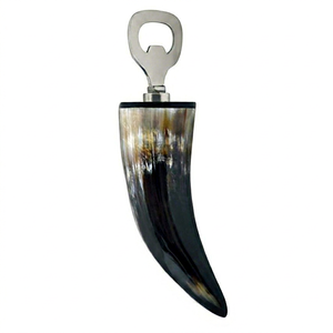 Premium Quality Natural Horn Bottle <b>Opener</b> Handmade Beverage Opening Tool with Ergonomic Grip Handle - Product Image 1