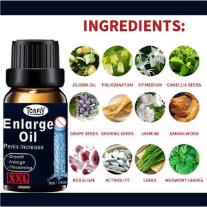 Huile de massage corporel naturelle pour hommes, huile sexuelle liquide pour l'agrandissement intime, à effet puissant et longue durée pour la sexualité masculine - Product Image 3