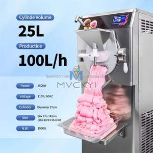 เครื่องทำไอศกรีมเจลาโต้แบบแนวนอน 100 ลิตร/ชั่วโมง 5 โปรแกรม สไตล์อิตาเลียน สำหรับไอศกรีมอาร์ติซาน ฮาร์ด ซูเปอร์พรีเมียม และไอศกรีมอาซาอิ - Product Image 4