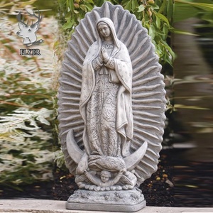 Estatuas Religiosas al por Mayor, Estatuas de Mármol de Nuestra Señora de <span class=keywords><strong>Guadalupe</strong></span> para Jardín Conmemorativo en la Iglesia - Product Image 2