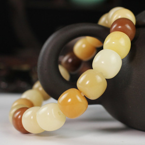 Pulsera de Raíz de Bodhi Candy, 10x11mm, Hilo Único, Joyería Unisex para Parejas, Nuevo Estilo Chino, Cuentas Étnicas de Moda - Product Image 3