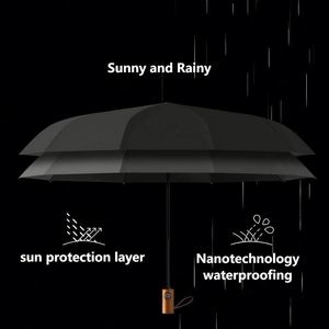 Paraguas Plegable de Tres Secciones Personalizado con Logotipo para Regalos Promocionales y Ferias Comerciales - Product Image 4
