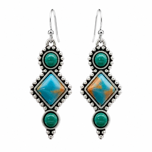 Orecchini Pendenti Geometrici Vintage per Donne, Stile Naturale, Accessori per Orecchie da Indossare Quotidianamente - Product Image 6