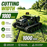 Nouvelle tondeuse à gazon chenillée autotractée télécommandée 2026 avec moteur diesel puissant de 1000 mm à vendre