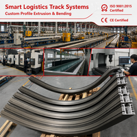 Rail de guidage intelligent pour convoyeur logistique en aluminium, profilé CNC usiné de haute précision 6061