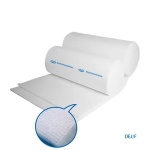 Hava filtresi beyaz polyester tavan filtre için boya kabini, endüstriyel filtre