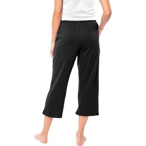 FOXA Pantalones capri de algodón para mujer, con cordón y bolsillos, ropa de dormir, paquete de 3, multicolor - Product Image 2
