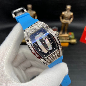 Montre pour femme de luxe haut de gamme Mica <span class=keywords><strong>Lip</strong></span> 007 avec affichage du <span class=keywords><strong>calendrier</strong></span>, moissanite, entièrement sertie de diamants, mouvement mécanique entièrement <span class=keywords><strong>automatique</strong></span> - Product Image 3