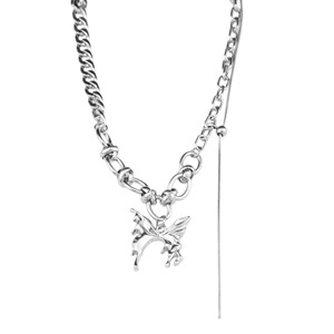 New Retro Simple <b>Titanium</b> Steel Butterfly Shaped Pendant Necklace Popular Design Women's Necklaces Fashion Jewelry Wholesale - Product Image 6