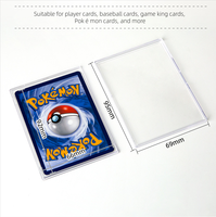 Étui de protection pour cartes à collectionner 35Pt, étuis pour cartes de baseball, porte-cartes Pokémon, mini étui à fermeture à pression pour cartes à collectionner