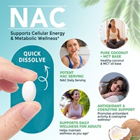 Capsules molles de NAC (N-Acétyl-L-Cystéine) OEM avec supplément d'huile de noix de coco et de MCT pour soutenir l'énergie et la fonction cellulaire