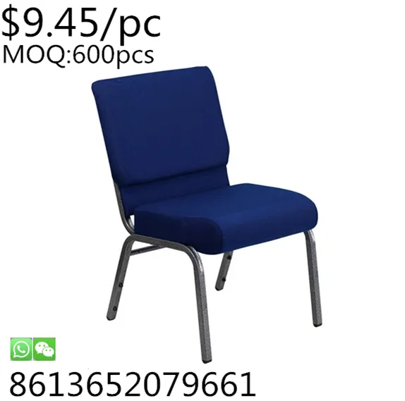 TSF OEM/ODM Metal stacking padded hall conference Church Chairs for church auditorium