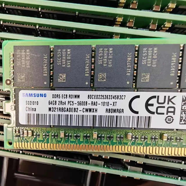 M321R8GA0PB0-CWMXH 64GB DDR5 5600 PC5 44800 ECC RDIMM 2Rx4 CL46 288 Pin Server Memory Module