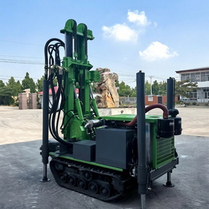 120m 160m 180m 200 mètres Machine de forage de puits d'eau rotative montée sur chenilles Petite machine-outil Équipement Perceuses - Product Image 1