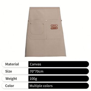 Nouvel arrivage 2026 : Tablier mi-long sans manches en toile résistante aux éclaboussures, en vente - Product Image 4