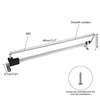 Les rails de garde-robe rétractables de haute qualité sont surmontés de barres de garde-robe coulissantes carrées en aluminium