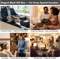 Caja de Regalo Plegable Naranja Grande Premium con Imanes, Caja de Embalaje de Cartón Rígido para Vestido de Novia, Caja de Regalo Personalizada de Lujo