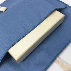 Sac de maquillage bleu de haute qualité, sac compact et portable pour les cadeaux de mariage, par Exquisite and Beautiful Envelope Bag - Product Image 3