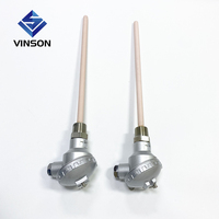 Sensor de Temperatura Industrial Tipo K de Alta Temperatura (1200 Grados) con Funda de Cerámica
