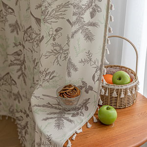 Kỹ thuật số in phong cách Ba Tư rèm cửa hoa và chim là thích hợp cho các bên kỳ nghỉ cuộc sống hàng ngày nhà khách sạn quán bar và như vậy - Product Image 5