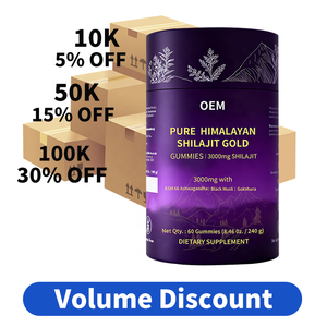 Gummies de Shilajit Pur de l'Himalaya en gros et sur mesure – Formule et emballage personnalisés – Avantage coût-volume et approvisionnement stable - Product Image 3