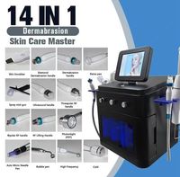 Appareil de beauté pour le visage 2-en-1 en matériau ABS, microdermabrasion, hydrodermabrasion, machine faciale Hydra, Hydrafacy