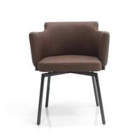 JP Mobilier Moderne Restaurant Cuisine Salle À Manger Café Chaise Pivotante Main Accoudoir En Cuir Rembourré Comedor Chaises Occasionnelles