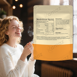 Té <span class=keywords><strong>de</strong></span> Limón, <span class=keywords><strong>Jengibre</strong></span> y Miel <span class=keywords><strong>de</strong></span> Marca Propia, para Disipar el Frío, Calentar el Estómago y Complementar la Sangre Menstrual, Té <span class=keywords><strong>de</strong></span> Limón y <span class=keywords><strong>Jengibre</strong></span> para Mujeres - Product Image 4