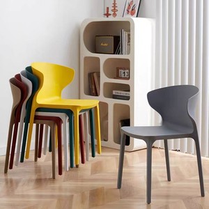Modern Minimalist Plastic <b>Chair</b> Lightweight Dining <b>Chair</b> For Home Office Bedroom <b>Study</b> Adult Use - Product Image 2