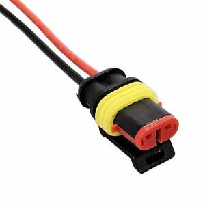 Connecteur de voiture étanche à 2 broches mâle 16AWG pour faisceau de câbles électriques automobiles 282080-1 - Product Image 3