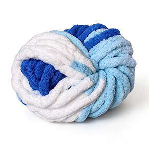Filato di ciniglia in poliestere a maglia fantasia, morbido e soffice, spesso 2 cm, per coperte fatte a mano - Direttamente dalla fabbrica cinese - Product Image 4