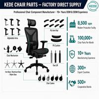 Accoudoir fixe pour chaise de bureau, moulage intégré, chaise d'ordinateur ergonomique, support de bras fixe, accessoire de chaise de mobilier