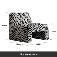 Fauteuil individuel style Wabi-Sabi à motif tigre vintage, chaise longue de luxe moderne haut de gamme pour salon et chambre