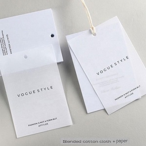 Nhãn Hàng May Mặc Hai Mặt Vải Chăm Sóc Sản Phẩm Giặt/Hướng Dẫn Giặt Khô Canvas Hang Tags - Product Image 5