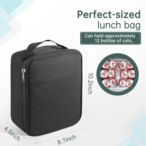 Built in Detachable <b>Ice</b> <b>Pack</b> Insulated <b>Cooler</b> Tote With Handle for Men or Women Freezable Insulated Lunch Bag - Product Image 1
