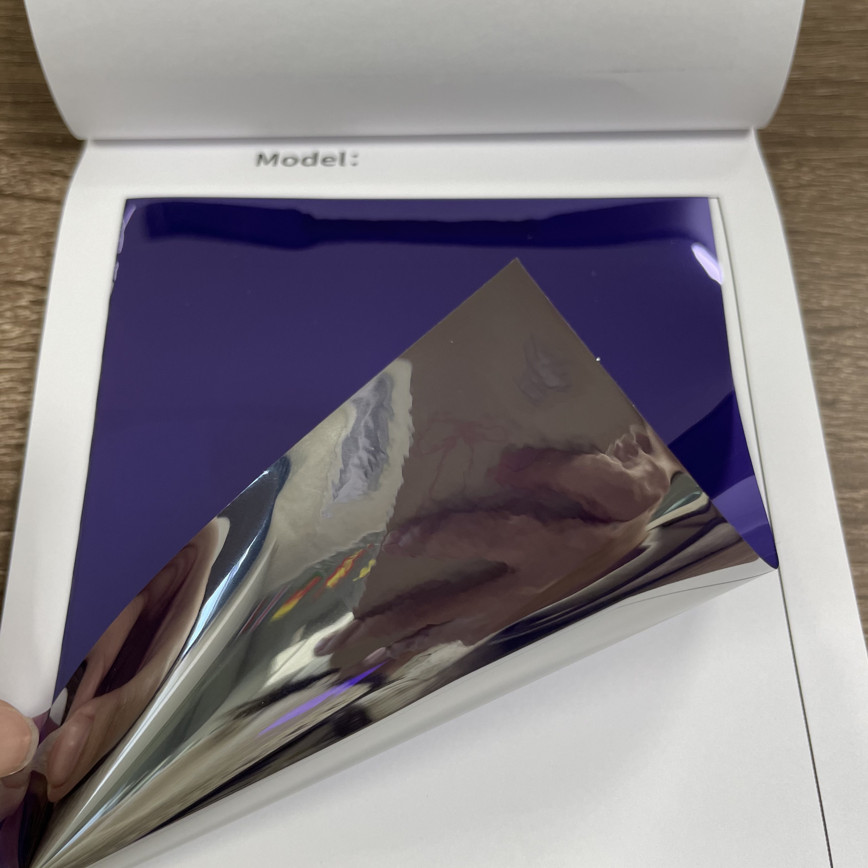 silver & purple