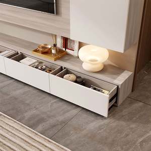 Meuble TV en bois LED polyvalent de qualité supérieure pour salon, hôtel, avec un design moderne, durable et facile à assembler, convient aux téléviseurs de 65 pouces et plus - Product Image 4