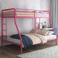 Lit superposé en métal à usage intensif personnalisé Rangement de lit en acier à deux étages Design moderne et durable pour chambre à coucher Hôtel École Hôpital