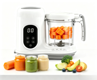 Robot culinaire pour bébé numérique multifonction 5 en 1 : vapeur, mixage, décongélation, chauffage et maintien au chaud