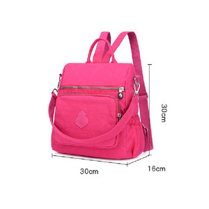 Mochila de viaje universitaria informal antirrobo para niñas de estilo coreano al por mayor, resistente al agua con patrón de logotipo para la escuela y las compras - Product Image 4