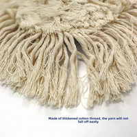 Grande serpillière plate pour la maison et l'hôtel Long poteau en acier microfibre fil de coton Poussière Poussoir Rangée Nettoyage Usine