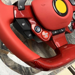 Ajustement pour <span class=keywords><strong>Ferrari</strong></span> 458 mises à niveau nouveau GTC4 458 <span class=keywords><strong>488</strong></span> FF F12 California T F8 812 GTC4 série complète volant LED en Fiber de carbone - Product Image 4