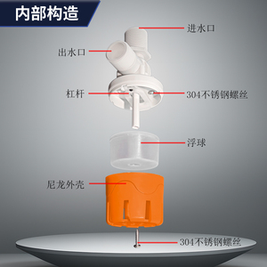 Vanne flottante automatique 4 6 1 pouce en plastique pour réservoir d'eau, contrôleur d'arrêt pour tour d'eau - Product Image 2