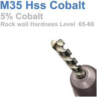 Foret hélicoïdal en acier rapide HSS au cobalt M35, surface noire et dorée, pour percer l'acier inoxydable, le fer et l'aluminium