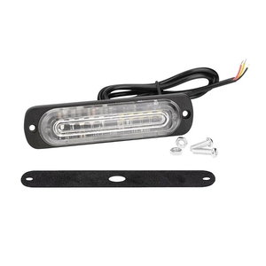 10 Đèn <span class=keywords><strong>LED</strong></span> Nhấp Nháy Khẩn Cấp Màu Cam Nhấp Nháy Đèn Hiệu Màu Vàng Hổ Phách Đèn Cảnh Báo 12V 24V Stroboscopes Cho Tự Động - Product Image 1
