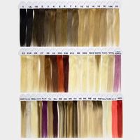 Extensions de cheveux humains russes lisses et raides en gros, 100 % vierges Remy, double épaisseur, personnalisables en brun ou blond