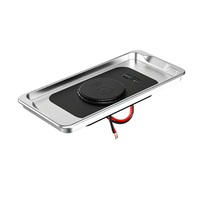 Chargeur sans fil magnétique encastré 15W 12V 24V USB-A QC3.0 USB-C PD3.0 pour Bus, VR, Bateau, Camion, Fourgon, Automobile