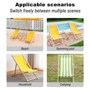 Chaise <span class=keywords><strong>de</strong></span> <span class=keywords><strong>jardin</strong></span> moderne personnalisée en bois massif pour camping, café, pêche, détente, piscine, salon, balcon, soleil, chaise lune - Product Image 5