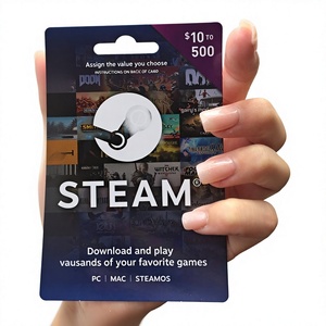 บัตรเติมเงิน Steam มูลค่า 50 USD/50 US สำหรับทุกภูมิภาค/บัตร Steam แบบพิมพ์สองด้าน/บัตรพิมพ์/บัตรทางกายภาพ - Product Image 1