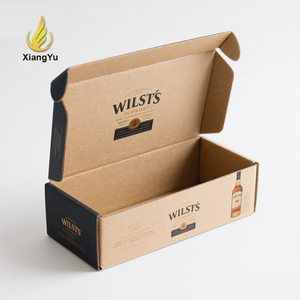 Boîte d'expédition personnalisée en carton ondulé durable pour vin, boîte d'emballage personnalisée pour <span class=keywords><strong>champagne</strong></span>, impression personnalisée pour le commerce électronique - Product Image 1